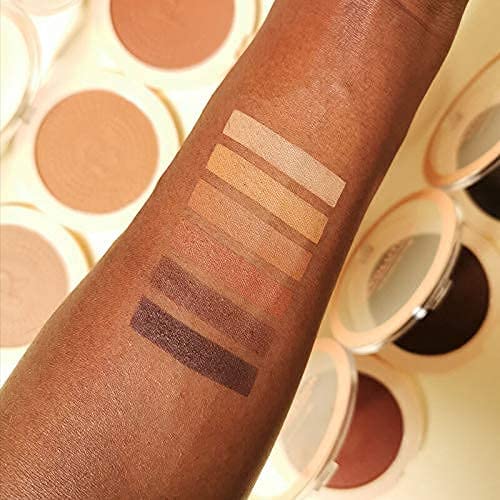 Makeup Revolution Bronzer Reloaded, Buildable Formula, Highlighting & Bronzing Powder, For Dark Skin Tones, Cruelty-Free, Holiday Romance, 0.53 Oz #TOP3