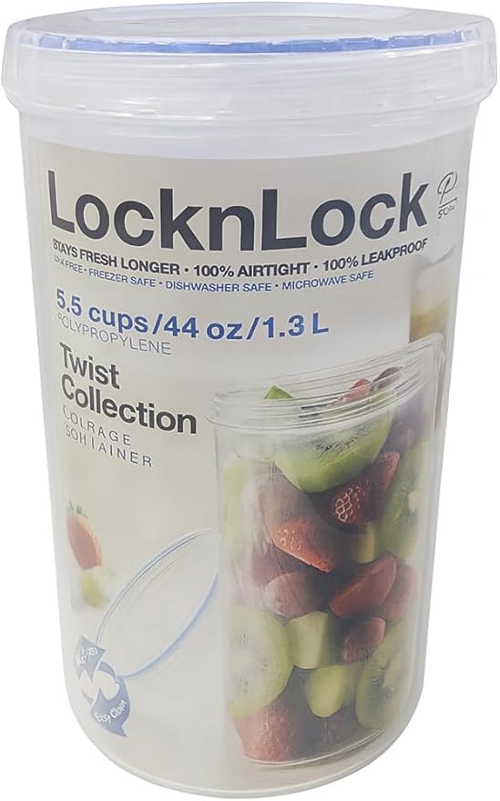 LOCK & LOCK Easy Essentials Twist Food Storage lids/Airtight containers,