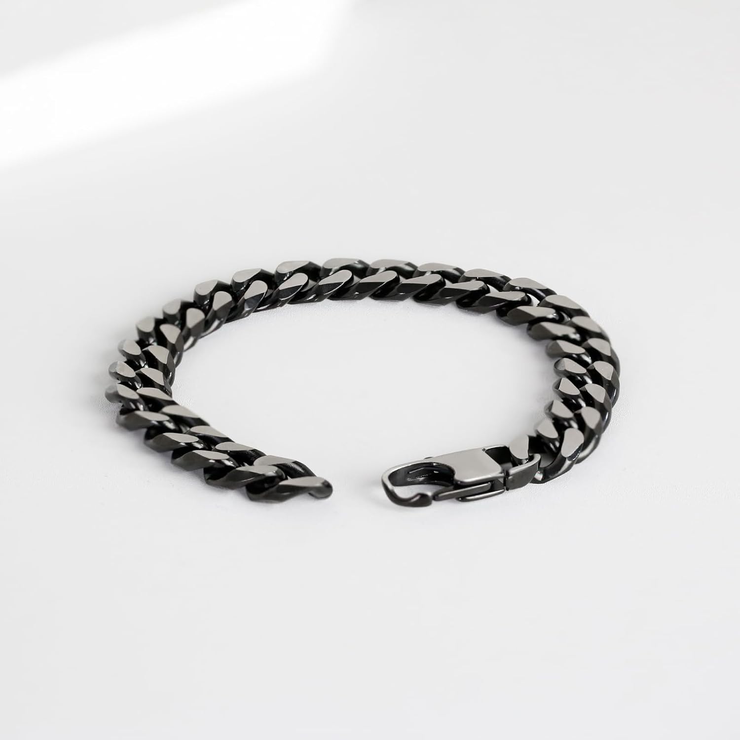 Bracelets for Men, Link Chain Stainless Steel Bracelet for Men, Charm Bracelet Chain Adjustable Clasp-Mens Jewelry Present for Dad Grandpa Boyfriend - Image 6