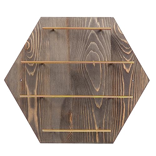 ExoLiry Rustic Style Wall Mount Jewelry Hanger Rack Vintage Back