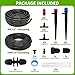 240FT Drip Irrigation System,Automatic Drip Irrigation Kit with 1/2 inch Hose 1/4 inch Distribution Tubing and Accessories,for Lawn Raised Bed Greenhouse Plant Watering System