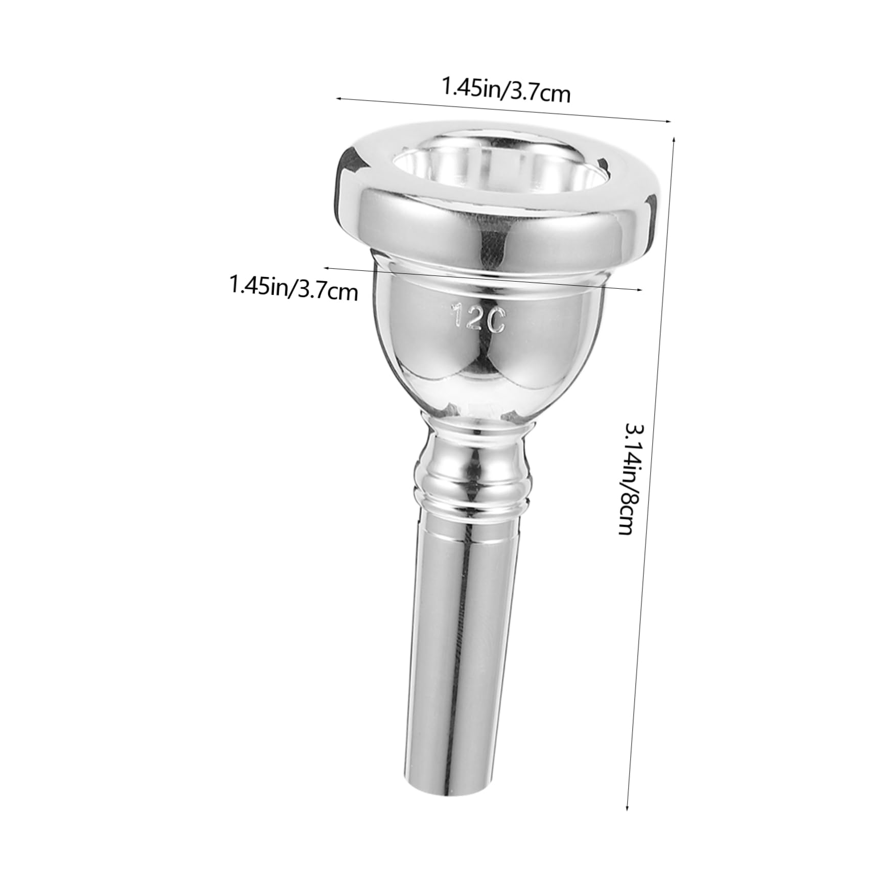 GOOHOCHY 12c Metal Mouthpiece for Alto Trombone Music Instrument Accessory French Horn Replacement