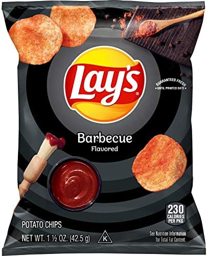 Lay's Barbecue Flavored Potato Chips, 1.5 Ounce (Pack of 64)