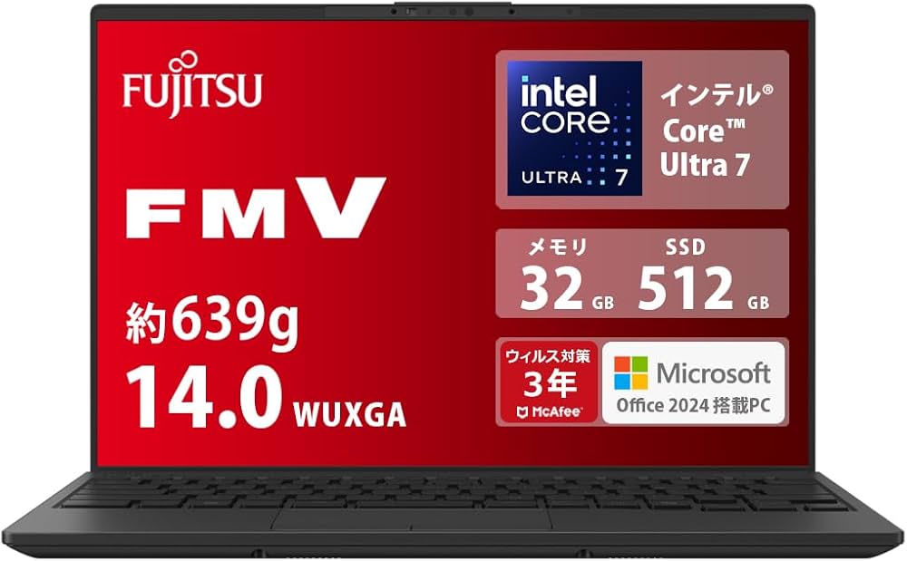 Amazon.co.jp: 富士通 ノートパソコン 日本製 FMV LIFEBOOK WU5/J3 (MS