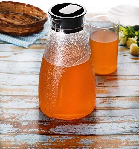 K MART KHODIYAR Drinkware Combo Set - Transparent Unbreakable Water, JuiceCold & Drink Jug and 6 pcs Glass