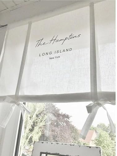Raffrollo The Hamptons Gardine Vintage bedruckt Vorhang Shabby Chic Landhaus Raffgardine viele Größen Raffrollo The Hamptons Gardine Vintage bedruckt Vorhang Shabby Chic Landhaus Raffgardine viele Größen