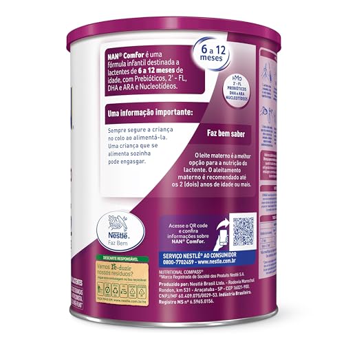 NAN Fórmula Infantil Nan Comfor 2 800G glide