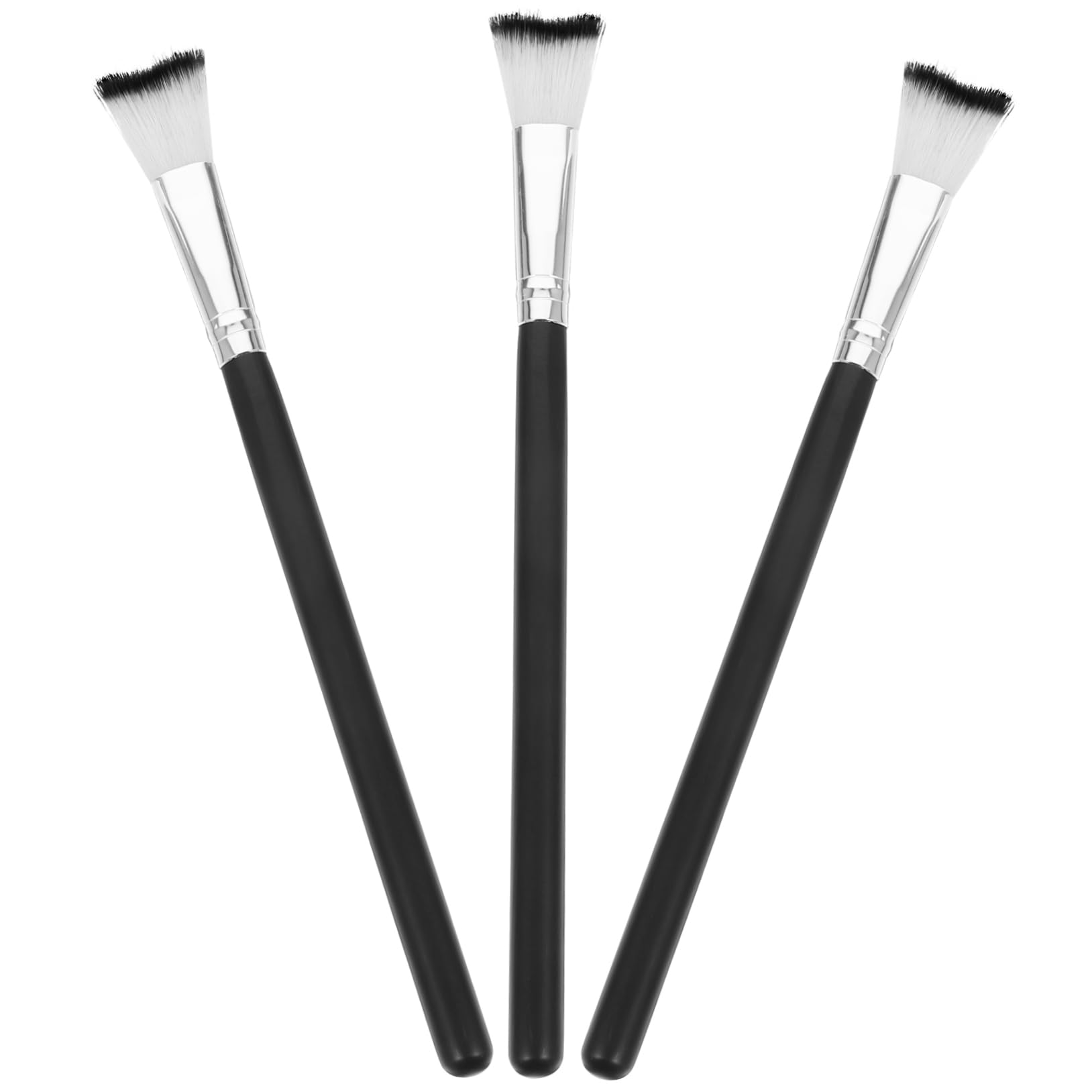 MAGICLULU Set Di 5 Pennelli Per Il Trucco Per Il Contorno Del Naso Per Illuminare Per Donne Strumenti Per Il Trucco Multifunzionali Setole Morbide 3 Pezzi*5