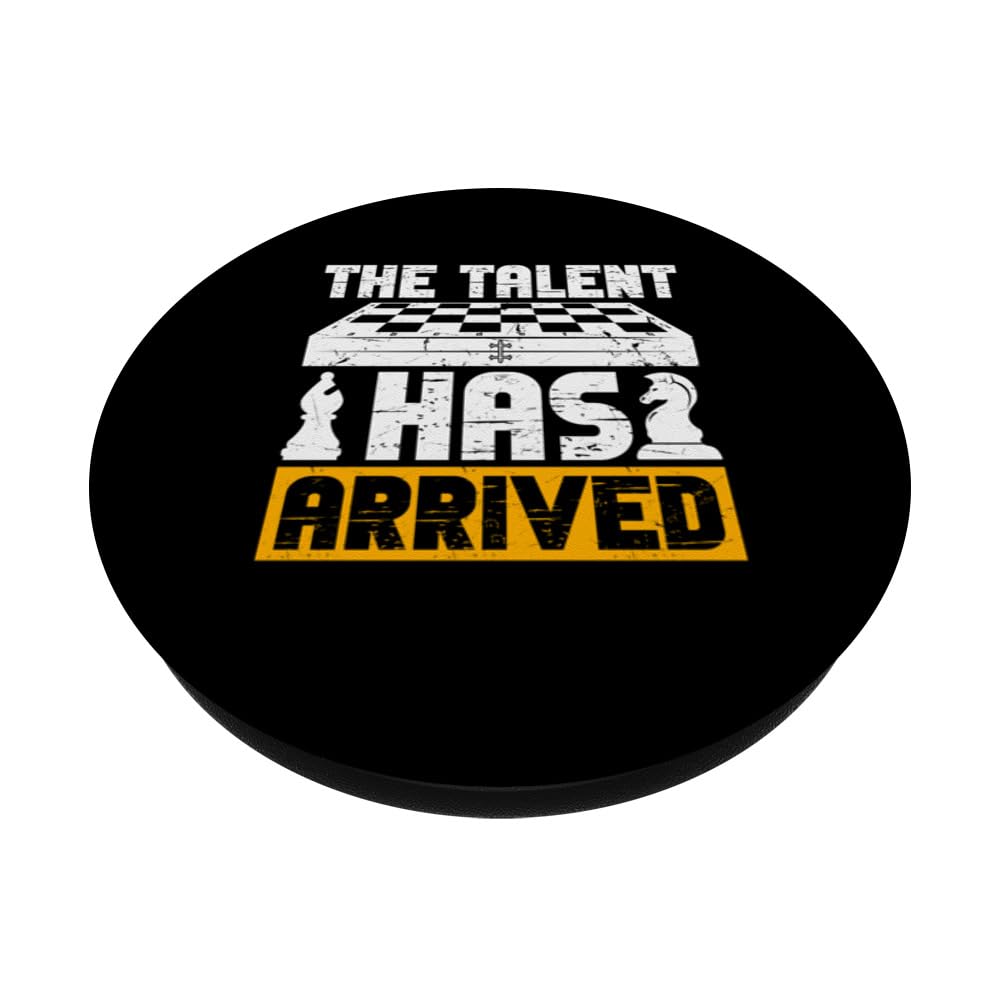 The Talent Has Arrived, Masterpiece Chess Moves PopSockets Swappable PopGrip, Black - Image 2