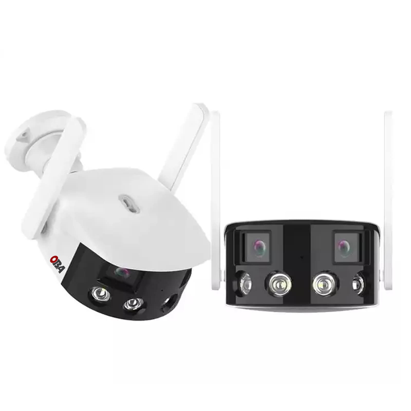 OBA-DL-T20 Telecamera Wi-Fi Esterno Doppia Lente Angolo Visione 180° 4K Visione Notturna A Colori Starlight Audio Bidirezionale