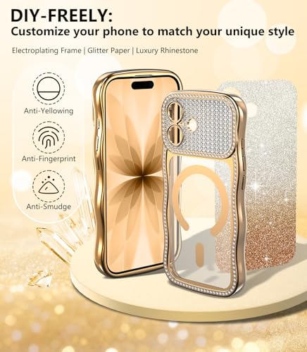 Coque iPhone 16 transparente strass de qualité supérieure compatible MagSafe - 2