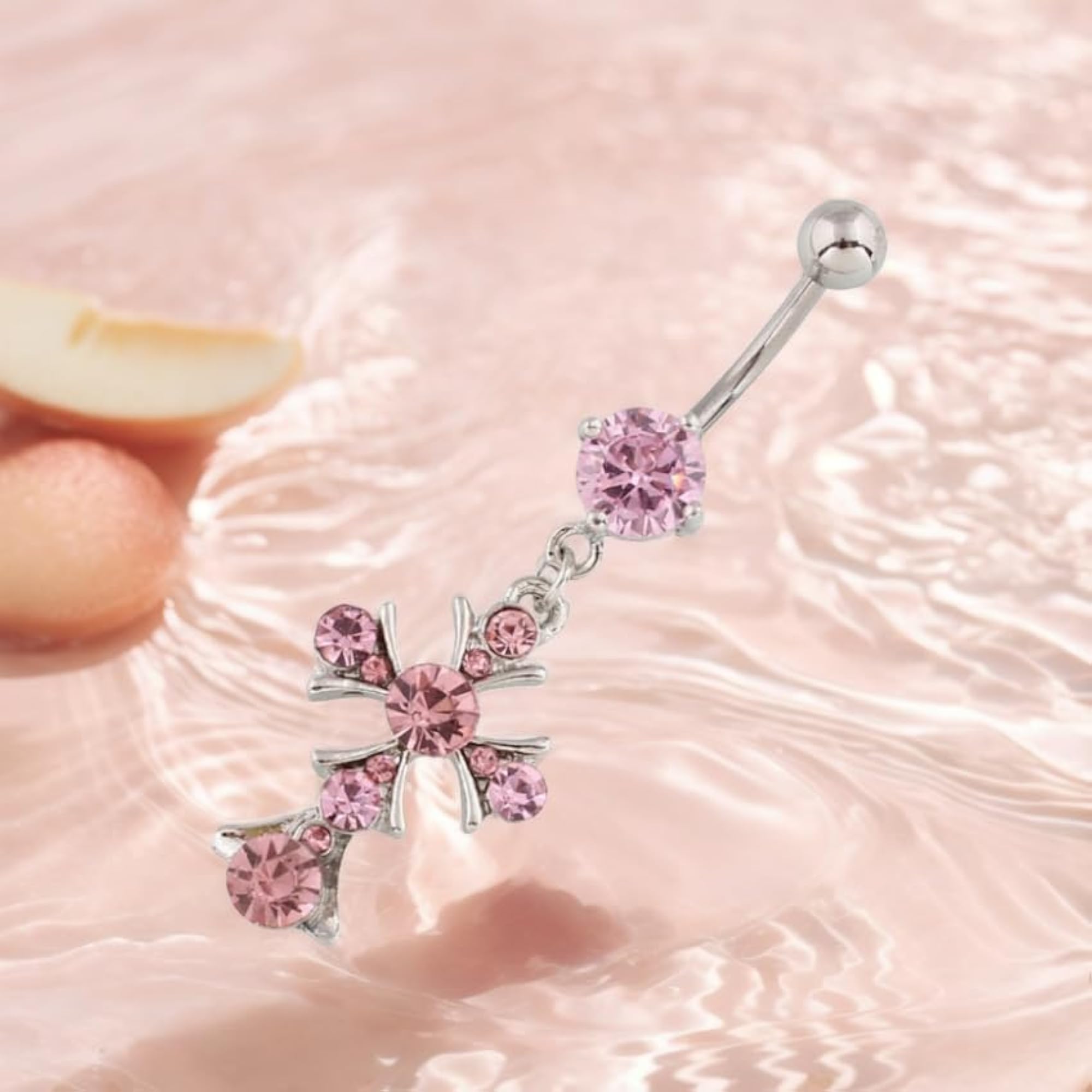 Belly Button Ring No-Piercing Clip-On