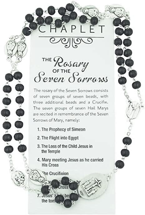 VILLAGE GIFT IMPORTERS Chaplet Beads | The Rosary of the Seven Sorrows | Made in Italy