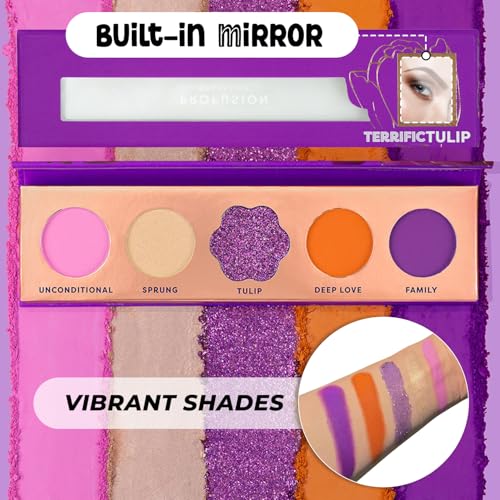 Image of Profusion Cosmetics Blooming Hues 5 Shade Eye Shadow Pallete - Terrific Tulip (4.55 g)