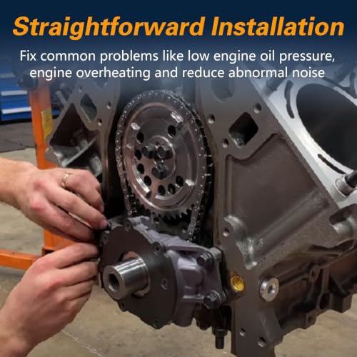 Image of FUSCH High Volume Oil Pump kit with Gaskets & Balancer Bolt Compatible with Chevy Silverado Suburban Tahoe Trailblazer GMC Sierra Yukon XL Cadillac Escalade Rainier,Replace#: 12557840