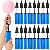 Honoson 16 Pzs 9 Pulgadas Bomba de Mano Portátil para Globos, Inflador de Aire Manual de Doble Acción para Decoración de Fiestas de Cumpleaños, Ejercicio, Pelotas de Yoga, Flotadores de Piscina, Azul 2