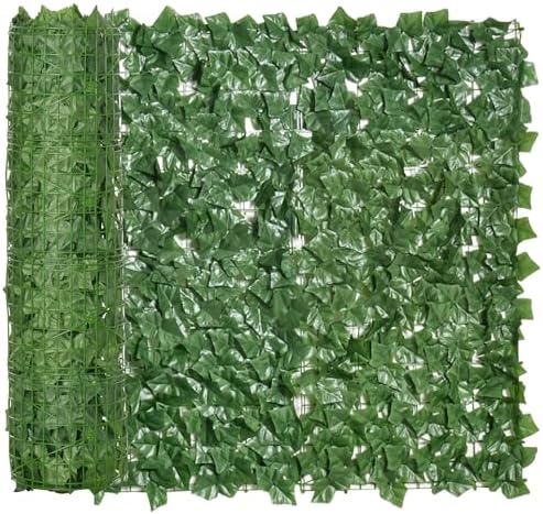 Outsunny Seto Artificial Ocultación Jardín en Rollo 3x1 m Pantalla de Valla de Privacidad de Hiedra Artificial Fácil Montaje para ...