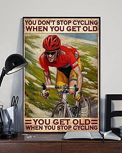 Puzzles Props Cycling You Get Old When You Stop Cycling Jigsaw Puzzles for Adults and Families Wooden Puzzles Kids Gift School Interactive 1000 Piece Mother's Day