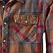 Legendary Whitetails Men's Standard Heavyweight Flannel Shirt Long Sleeve Button Up 100% Cotton, Smokey Mountain Plaid, Large