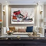 DIY 5D Diamond Painting Vollbohrer Kit, Graffiti klassische Basketball Schuhe 30x40cm Malen nach Zahlen Diamant,Diamant Painting Bilder,Geschenk für Erwachsene Kinder,Stickerei Crafts für Wand Decor