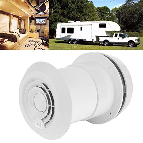 Fydun Ventilador de RV Cúpula del ventilador de escape de 12V Salida de aire de refrigeración silenciosa montada en la parte Viento fuerte Universal para RV Boat Home