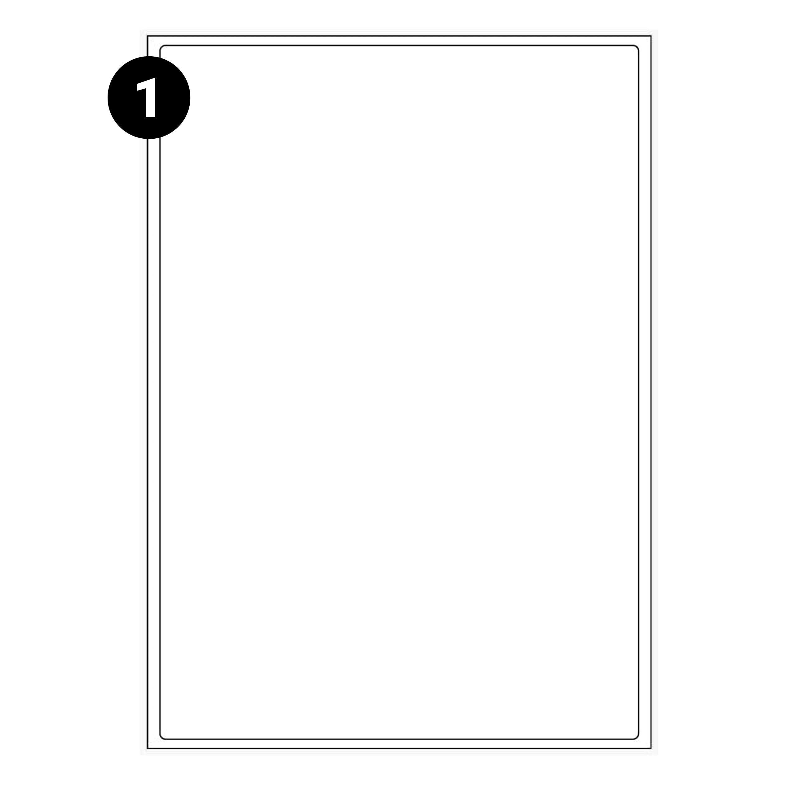 1 Label per A4 Sheet, 500 Sheets 500 Self Adhesive Address Mailing Labels, L7167 Compatible with Inkjet and Laser Printers – with Permanent Adhesive (1 Label PER Sheet (500 Sheets)) — image 1
