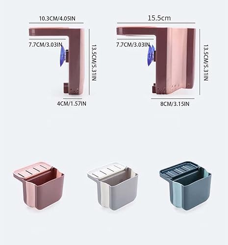 Miniatura 8 de Alkyne Cubo de basura de separación seca y húmeda para fregadero, papelera debajo del fregadero, papelera de cocina, cesta de drenaje telescópica