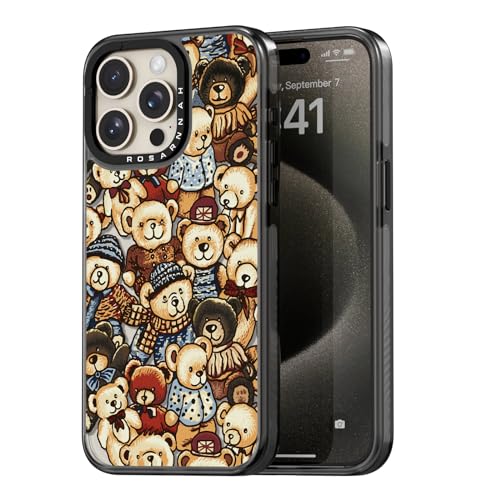Protection iPhone 15 Pro Max antichoc coque durable ours noir mignonne