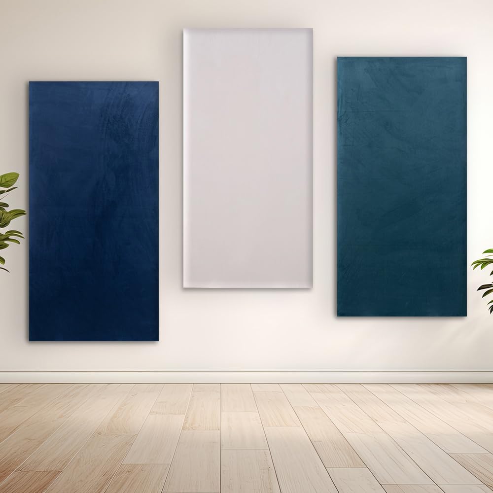 Keyhelm - Pannello Fonoassorbente Flat Panel Poster tessuto Torciopelo | Pannello Fonoassorbente di Design, Adatto a Diversi Ambienti (120x60cm, Antracite))