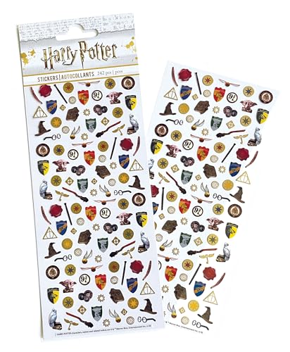 Paper House Productions Harry Potter Pack of 2 Micro Mini Foil Accent Sticker Sheets for Crafts Scrapbooking & Collecting - Classics
