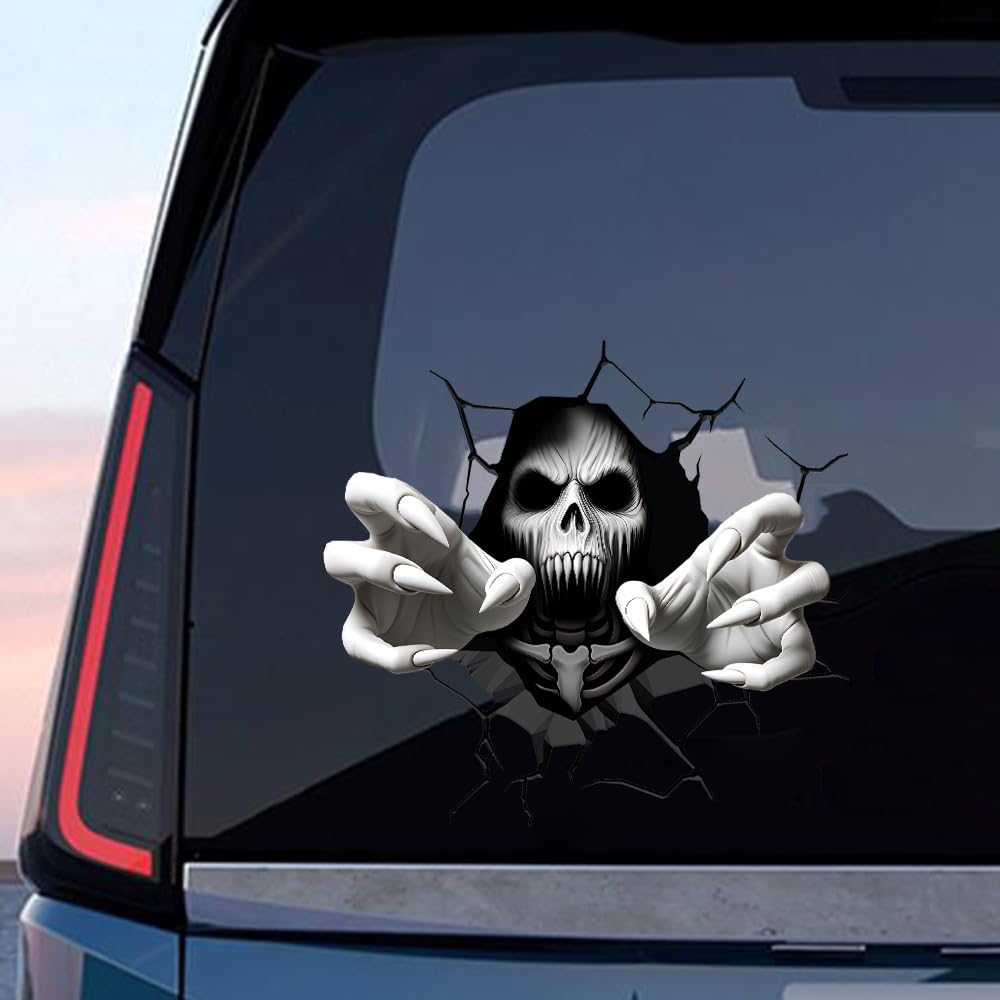JSCARLIFE Halloween Horror Car Sticker Decal - Colorful Vinyl For Hood, Window, Truck (Indoor/Outdoor) - View #10