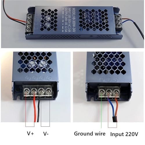 Alimentation ultra-mince LED 24V transformateur haute précision 60W stable