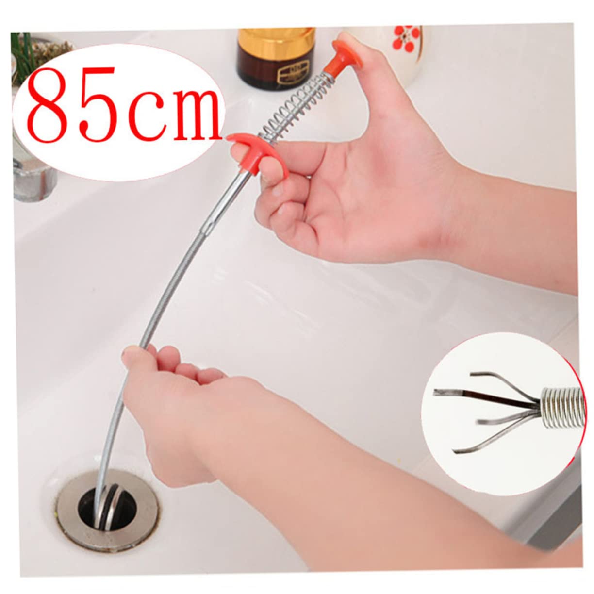IWOWHERO Cleaner Sticks 85cm Dredging Tool for Kitchen Drain Stopper Hair Garbage Remover