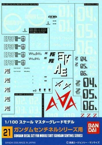Amazon | 1/100 ガンダムデカール MG 汎用-センチネル用 (21