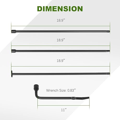 Miniatura 3 de SCITOO Compatible con NISSAN Frontier 2005-2015 para NISSAN Frontier 2004-2015 para NISSAN Titan Llave de neumático Herramienta de reemplazo con 1