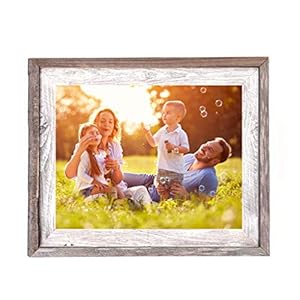 BARNWOODUSA Farmhouse Style Rustic 24×3 Picture Frame Signature Molding Upcycled Wood Rustic White WashGray