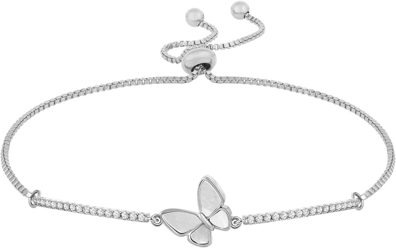 PEORACZ Pearl Adjustable Bracelet Jewellery Valentines Gift for Women & Girls