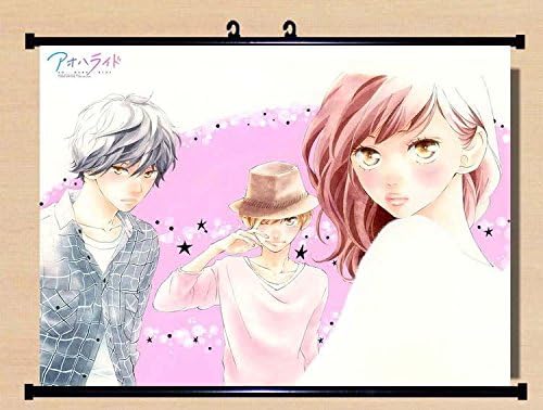 Home Decor Anime Blue Spring Ao Haru Ride Wall Scroll Poster Fabric Painting 22 x 16 Inches -11
