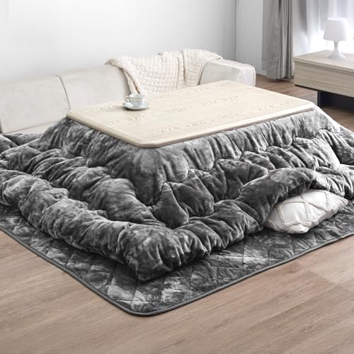 タンスのゲン こたつ布団 2点セット ボリュームタイプ 中綿2.5kg【対応こたつサイズ:幅105-120×奥行75-90cm】長方形 掛布団 敷布団 フランネル 洗える 91300168(110769)