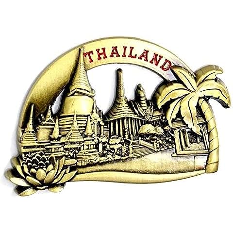Thailand Metal Fridge Magnet Unique Design Home Kitchen Decorative Travel Holiday Souvenir Gift, Stick Up Your Lists, Photos on Your Refrigerator Cover