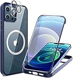 【Funda para Doble Cara con Protector de Pantalla & Vidrio Transparente Alto】- La materia prima de esta Carcasa para iPhone 12 Pro Max está fabricado por la empresa alemana Bayer, tiene un alto grado de resistencia al amarilleo y transparente alto la Carcasa del iPhone 12 Pro Max esta hecho de doble cara a prueba de explosiones material de vidrio, ambos lados estan hechos de Parachoques de TPU, hasta un 100% de sensibilidad y transparente, te hace para disfrutar suave experiencia!