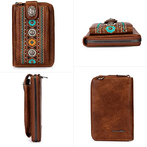 Montana West Crossbody Cell Phone Purse For Women Western Style Cellphone Wallet Bag Travel Size With Strap Mbb-Phd-114Br #TOP2