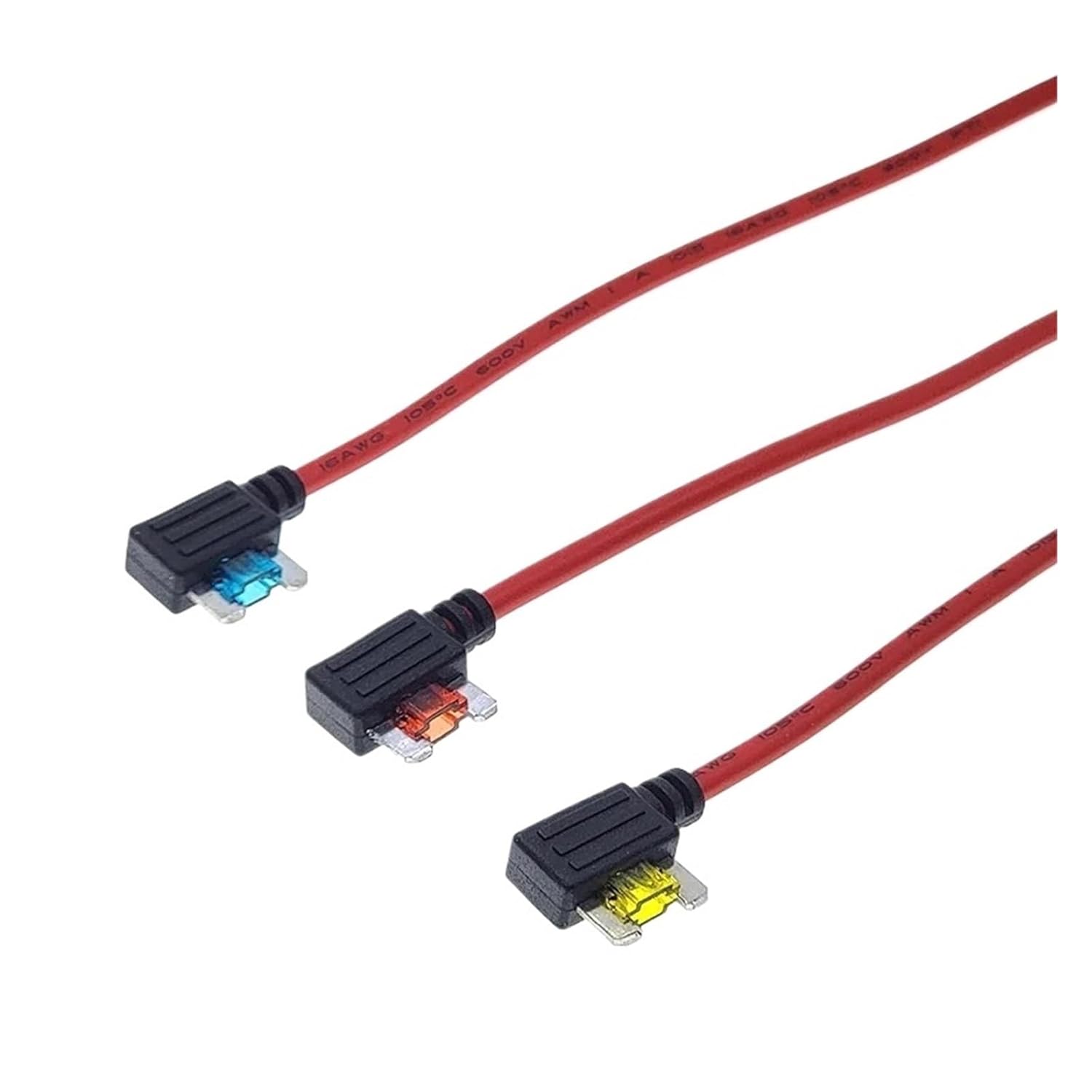 12V 5A 10A 15A 20A Car Fuse Holder Add-a-Circuit TAP Adapter Standard ATM APM Blade(10PCS,Micro,15A)