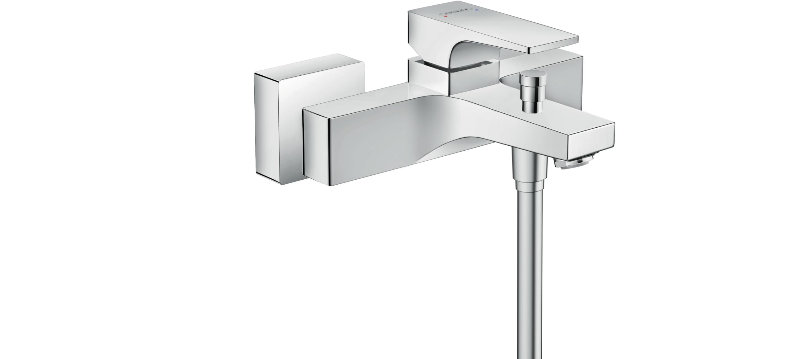 hansgrohe Metropol Jednouchwytowa bateria wannowa, montaż natynkowy, uchwyt jednoramienny chrom, 32540000