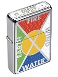 Zippo Bottomz Up Earth Wind Water and Fire Pocket Lighter