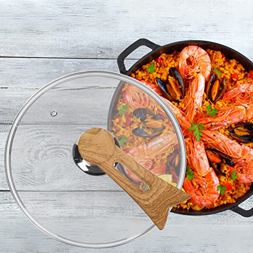 Zerodeko Cooking Pot Lid Frying Pan Cover with Handle Visual Skillet Lid Universal Cookware Lid for Pots Pans and Skillets 25cm - Image 2
