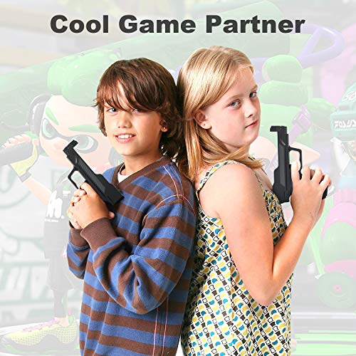 Image of GLCONN Motion Plus Gun Compatible with Wii and Wii U Controller, Gaming Accessories for Wii and Wii U Games - Set of 2