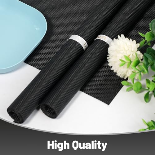 Sets de table pour cuisine et repas en extérieur lot de 8 tapis de table noirs - 7