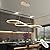 Luxury Modern Gold Dimmable LED Pendant Light - 39.4 inch Height Adjustable Dining Room Chandelier for Kitchen Island