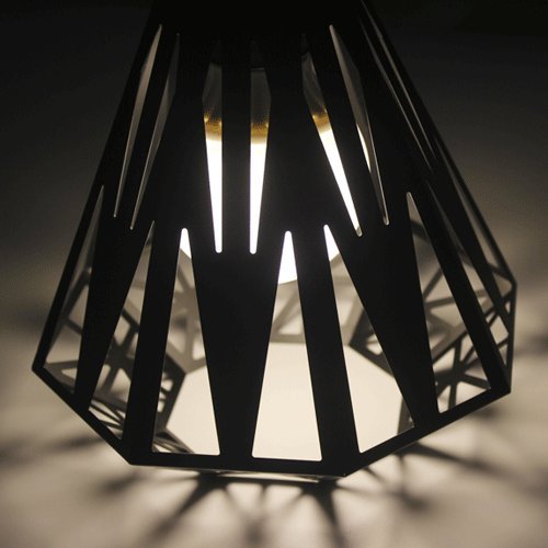 Lustre de restaurant en fer ajouré moderne à tête unique durable - 7